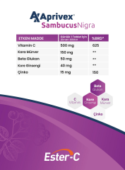 Sambucus Nigra Beta Glukan Ester C Ginseng