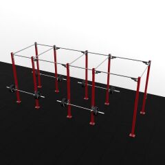 XWORKS 10 Bacak 4 İstasyon Orta Tip Rig Sistemi (FWXC010) ASKERİ YEŞİL (RAL6003)
