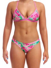 Funkita Tropic Palm Kadın Üçgen Bikini Üstü – Ayarlanabilir Askılı Tri Top | Tek Üst