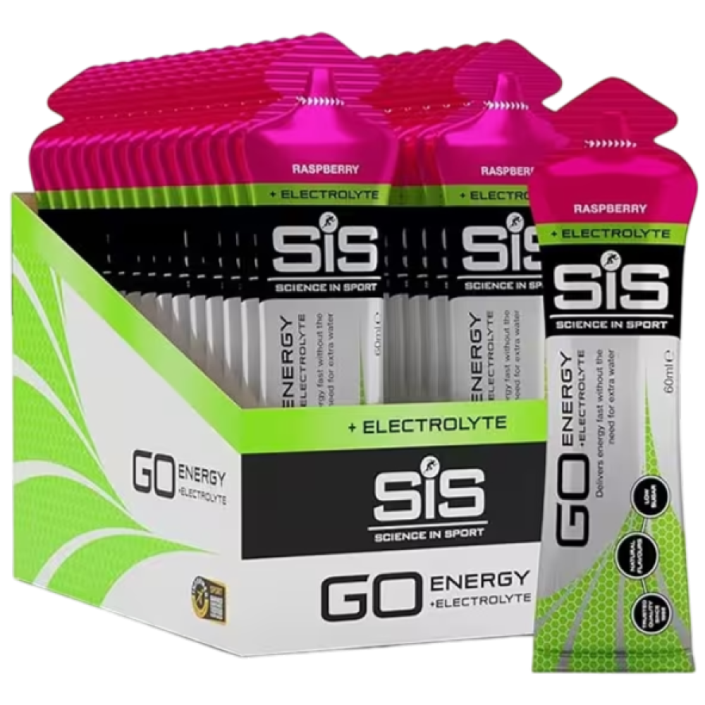 SIS GO Energy+Electrolyte Gel 30 Adet 60 ml Ahududu 30 Servis