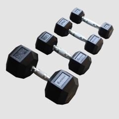 XWORKS TPU Hex Dumbbell - 6 Köşeli TPU Kaplamalı Dambıl (Tek) (XW150020) 22.5KG (TEK)