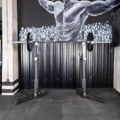 GYMHOLIX® SERİR POWERLIFTING Bench & Squat Sehpası – Kaldıraç Sistemli Profesyonel Combo Rack V3 (FGX0089)