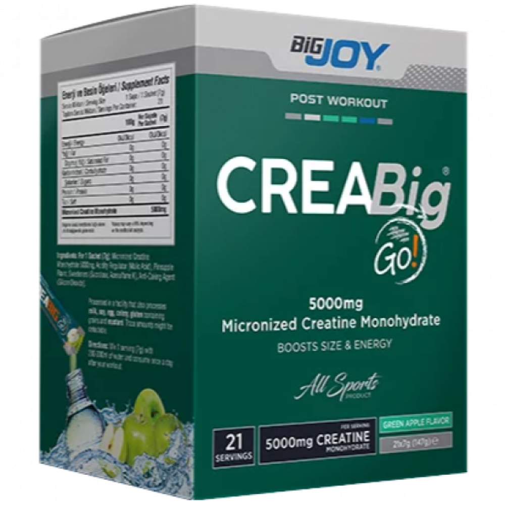 BigJoy Sports CreaBig Go! Yeşil Elma 147 Gr