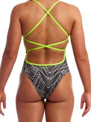 Funkita STP Space Signals Kadın Çapraz Askılı Yüzücü Mayosu