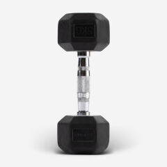 GYMHOLIX® Kauçuk Köşeli Hex Dambıl | Profesyonel Gym Dumbbell (Tek) 5KG