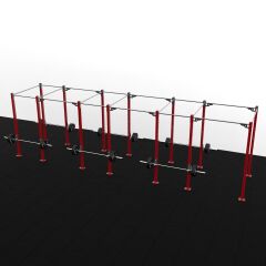 XWORKS 14 Bacak 6 İstasyon Orta Tip Rig Sistemi (FWXC014) LACİVERT (RAL5022)