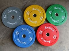 XWORKS Renkli Antrenman Bumper Plaka (Çift) (XW122000) 15KG (ÇİFT)