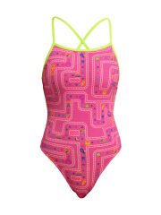 Funkita TMT Packed Pink Bağlamalı Yüzücü Mayosu – Ayarlanabilir Askılı