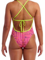 Funkita TMT Packed Pink Bağlamalı Yüzücü Mayosu – Ayarlanabilir Askılı