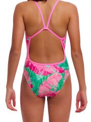 Funkita SS Tropic Palm Kız Çocuk İnce Askılı Yüzücü Mayosu | Renkli ve Konforlu Tasarım