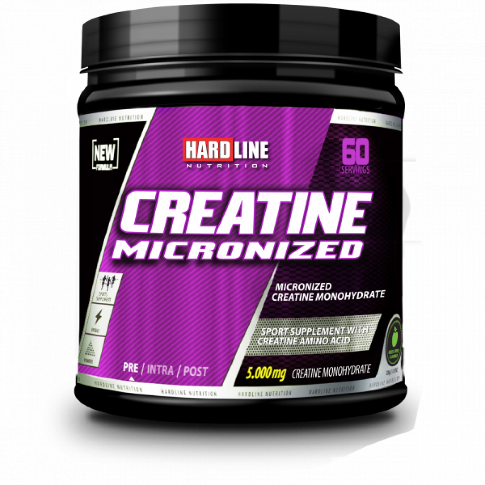 Hardline Creatine %100 Micronized Yeşil Elma 300 Gr