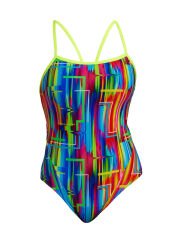 Funkita Secure The Glitch Kadın Özel Gün Korumalı Yüzücü Mayosu – İnce Askılı
