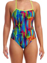 Funkita Secure The Glitch Kadın Özel Gün Korumalı Yüzücü Mayosu – İnce Askılı