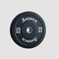 XWORKS Siyah Antrenman Bumper Plaka (Çift) (XW121000) 25KG (ÇİFT)
