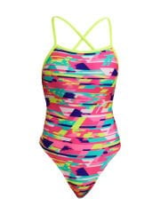 Funkita STP Blurred Babe Kadın Çapraz Askılı Yüzücü Mayosu