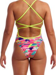 Funkita STP Blurred Babe Kadın Çapraz Askılı Yüzücü Mayosu