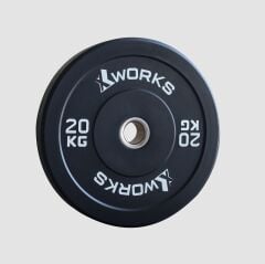 XWORKS Siyah Antrenman Bumper Plaka (Çift) (XW121000) SET (5-10-15-20-25KG) (ÇİFT)
