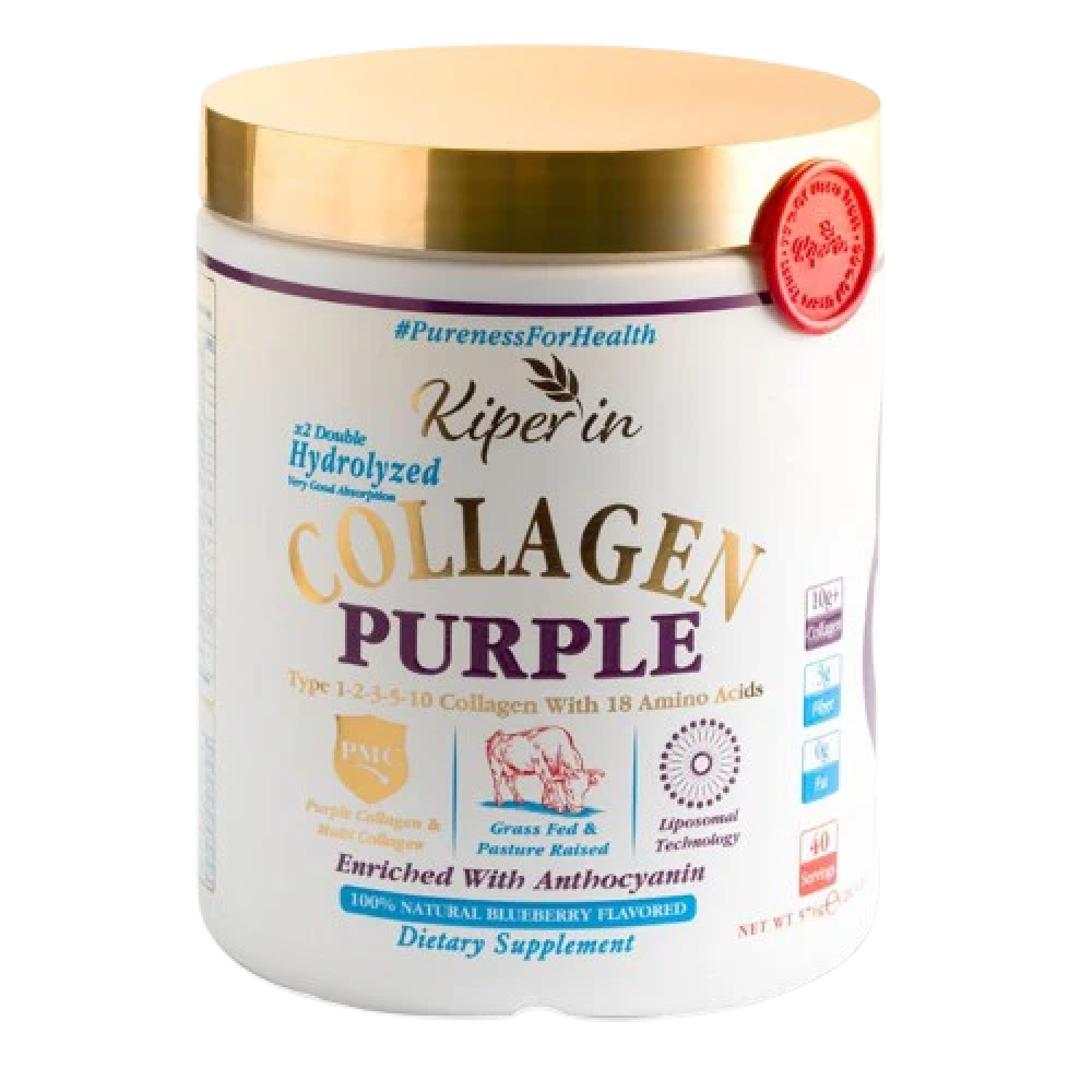 Kiperin Purple Çoklu Kolajen Peptitleri içeren Lipozomal Mor Kolajen Yaban Mersini 576 gr