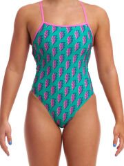 Funkita STP Zip Zap Kadın Çapraz Askılı Yüzücü Mayosu