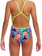 Funkita SS Leaving Today Kız Çocuk İnce Askılı Yüzücü Mayosu | Renkli ve Konforlu Tasarım