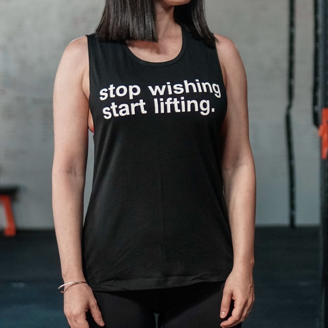 GYMHOLIX® Stop Wishing Start Lifting Women – Kadın Atlet (Vest) S/M