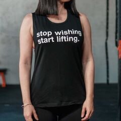 GYMHOLIX® Stop Wishing Start Lifting Women – Kadın Atlet (Vest) S/M