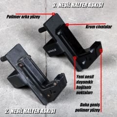 GYMHOLIX® Halter Askısı Kancası XCup V4 – J-Cup / J-Hook (GFWA0071)