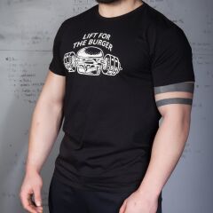 Gymholix Lift for the Burger Men Siyah (Tişört-Tshirt) S