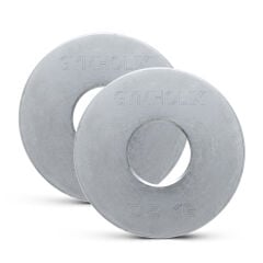 GYMHOLIX® EKO Mikro Metal Galvaniz Plaka | Powerlifting Çelik Ağırlık Plakası (Çift) (FGX7001) 0.5KG