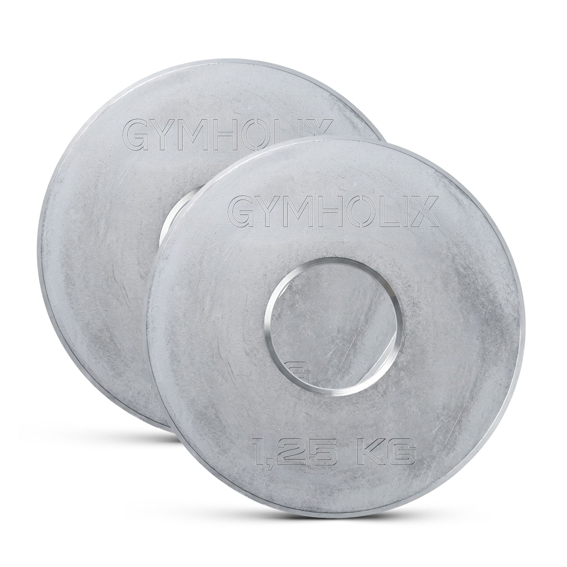 GYMHOLIX® EKO Mikro Metal Galvaniz Plaka | Powerlifting Çelik Ağırlık Plakası (Çift) (FGX7001) 1.25KG