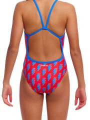 Funkita SS Hot Volt Kız Çocuk İnce Askılı Yüzücü Mayosu | Renkli ve Konforlu Tasarım