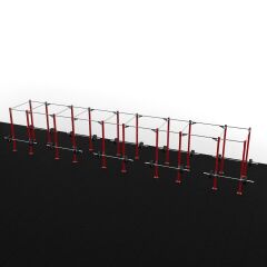 XWORKS 20 Bacak 10 İstasyon Orta Tip Rig Sistemi (FWXC020) SARI (RAL1012)