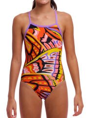 Funkita TMT Gold Tips Bağlamalı Kız Çocuk Antrenman Mayosu