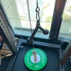 GYMHOLIX® Cable Pulley – Makaralı Sistem Eklentisi (FGA9014) Çiftli Makara Sistemi + Plaka Ataçmanı