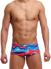 Funky Trunks Erkek Sidewinder Yüzme Mayosu - Wave Craze (Erkek Sidewinder Trunk)