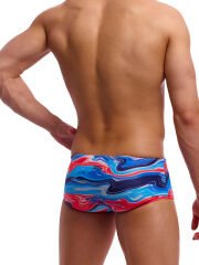 Funky Trunks Erkek Sidewinder Yüzme Mayosu - Wave Craze (Erkek Sidewinder Trunk)