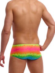 Funky Trunks Erkek Sidewinder Yüzme Mayosu - Melting Mayhem (Erkek Sidewinder Trunk)