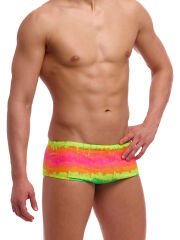 Funky Trunks Erkek Sidewinder Yüzme Mayosu - Melting Mayhem (Erkek Sidewinder Trunk)