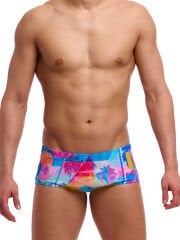 Funky Trunks Erkek Klasik Yüzme Mayosu - Pixel Paradise (Erkek Classic Trunk)