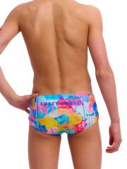Funky Trunks Erkek Çocuk Sidewinder Yüzme Mayosu - Pixel Paradise (Erkek Çocuk Sidewinder Trunk)