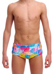 Funky Trunks Erkek Çocuk Sidewinder Yüzme Mayosu - Pixel Paradise (Erkek Çocuk Sidewinder Trunk)