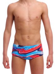 Funky Trunks Erkek Çocuk Sidewinder Yüzme Mayosu - Wave Craze (Erkek Çocuk Sidewinder Trunk)