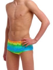 Funky Trunks Erkek Çocuk Sidewinder Yüzme Mayosu - Melting Mayhem (Erkek Çocuk Sidewinder Trunk)