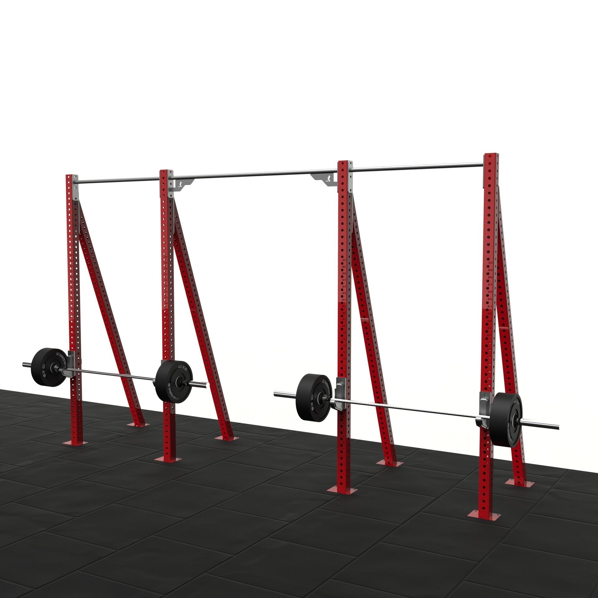 XWORKS 4 Bacak 2 İstasyon Dar Tip Rig Sistemi (FWXN004) KIRMIZI (RAL3000)