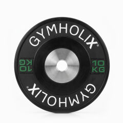 GYMHOLIX® Color Stripe Competition Bumper Plate | Profesyonel Müsabaka Olimpik Plaka (Çift) 10KG