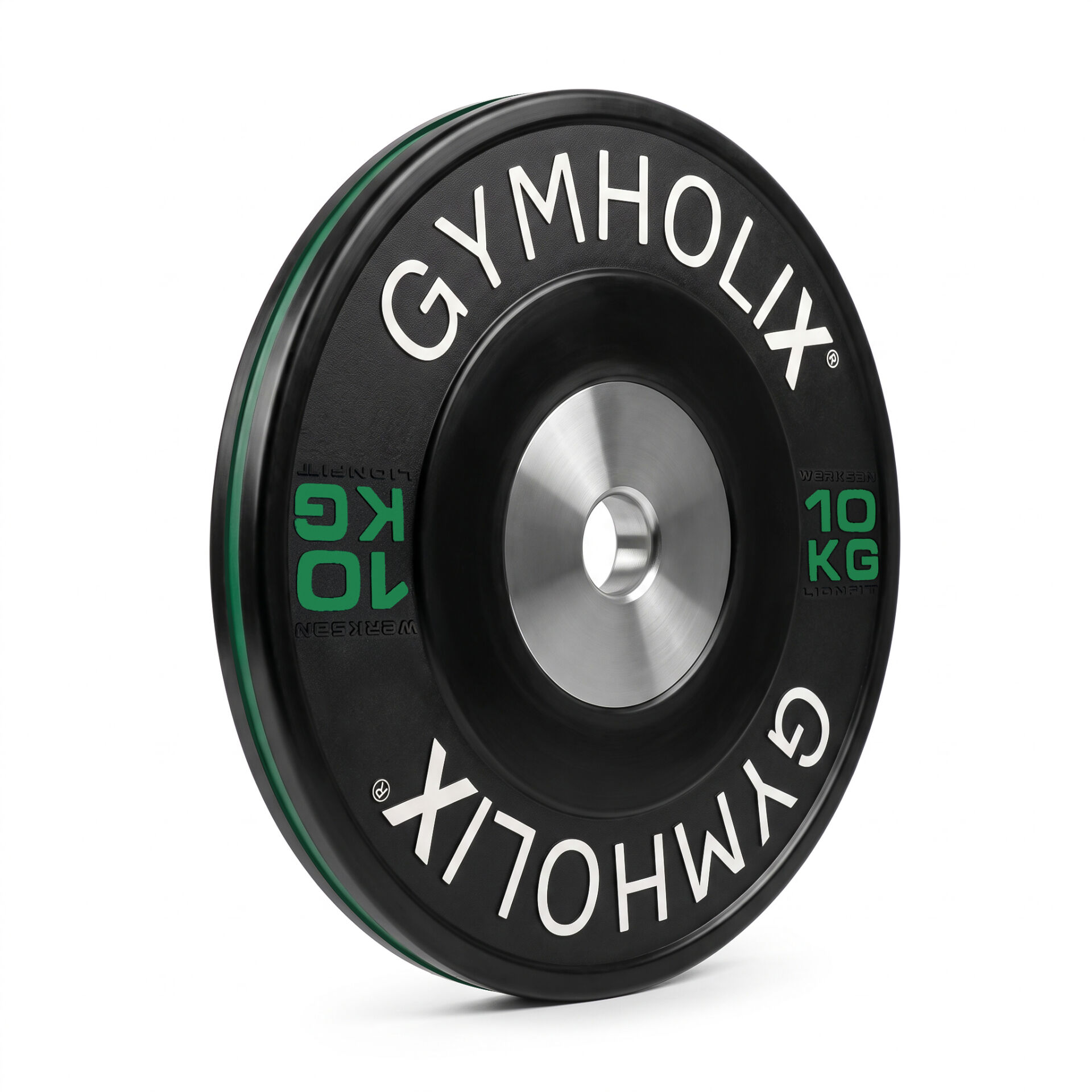 GYMHOLIX® Color Stripe Competition Bumper Plate | Profesyonel Müsabaka Olimpik Plaka (Çift) 10KG
