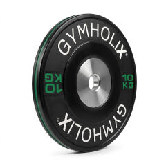 GYMHOLIX® Color Stripe Competition Bumper Plate | Profesyonel Müsabaka Olimpik Plaka (Çift) 10KG
