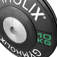 GYMHOLIX® Color Stripe Competition Bumper Plate | Profesyonel Müsabaka Olimpik Plaka (Çift) 10KG