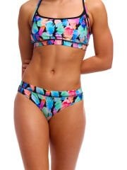 Funkita Tickle Torture Kadın Bikini Takımı – Sporcu Üst & Brief Alt, Klora Dayanıklı, Konforlu ve Şık