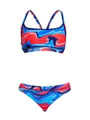 Funkita Wave Craze Kadın Bikini Takımı – Sporcu Üst & Brief Alt, Klora Dayanıklı, Konforlu ve Şık